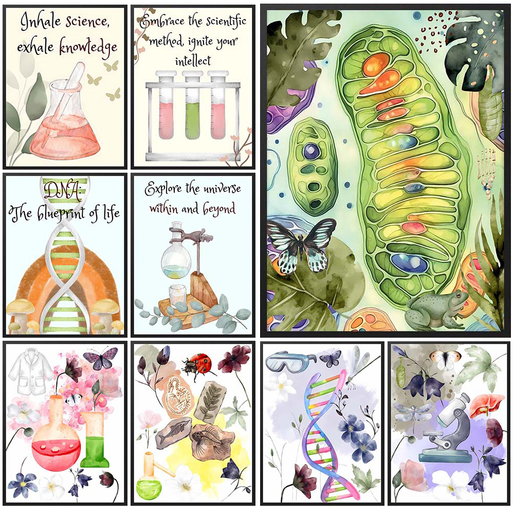Science Nursery - Nursery Cell Biology Science Chemistry Poster