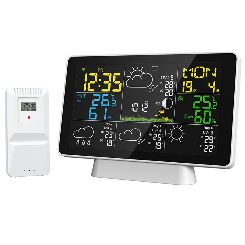 Weather Station Indoor - AEE8-LCD Weather Station Wireless Digital Thermometer