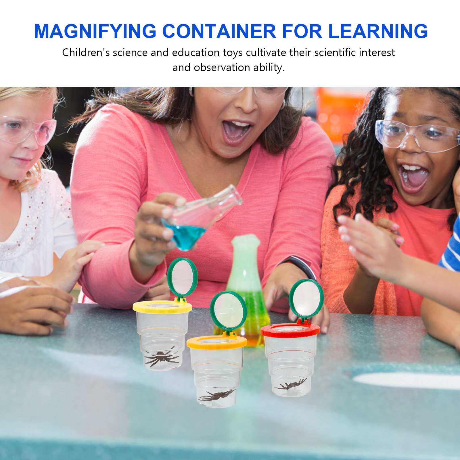3Pcs Student Magnifying Observ – обзор и цена Science Toys