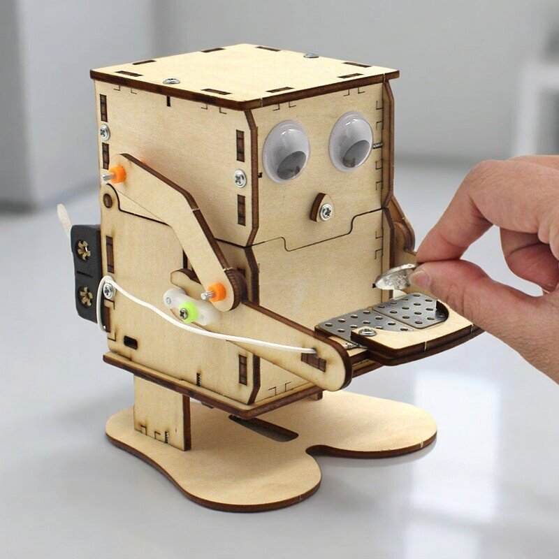 Wooden Assemble DIY Robot Eati – обзор и цена Science Project Kit