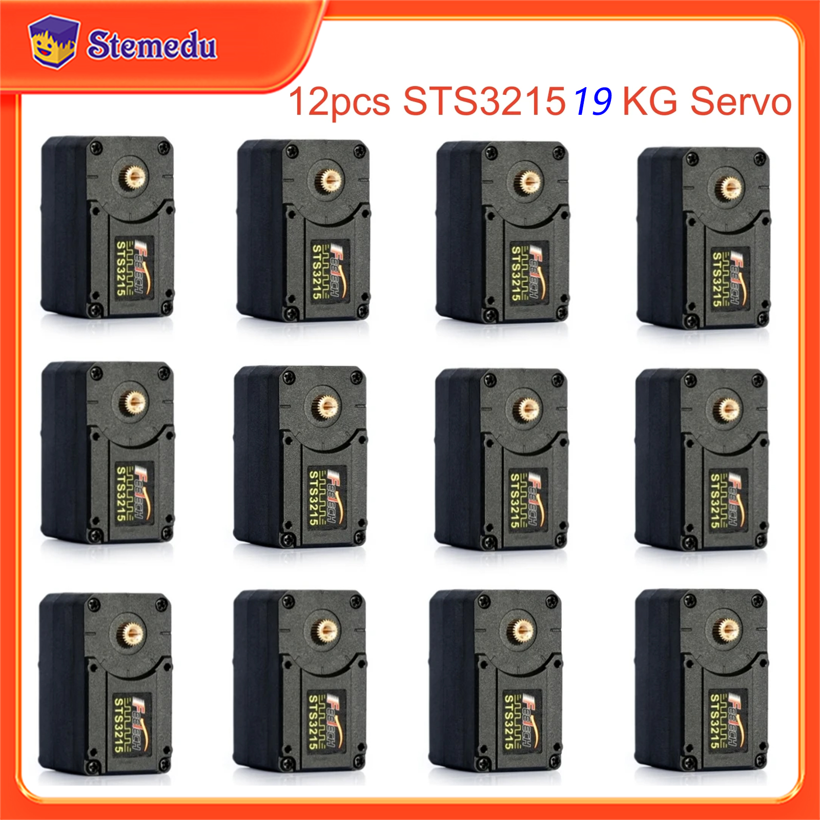 12PCS Feetech STS3215 19KG 7.4 – обзор и цена Robot Arm Motor