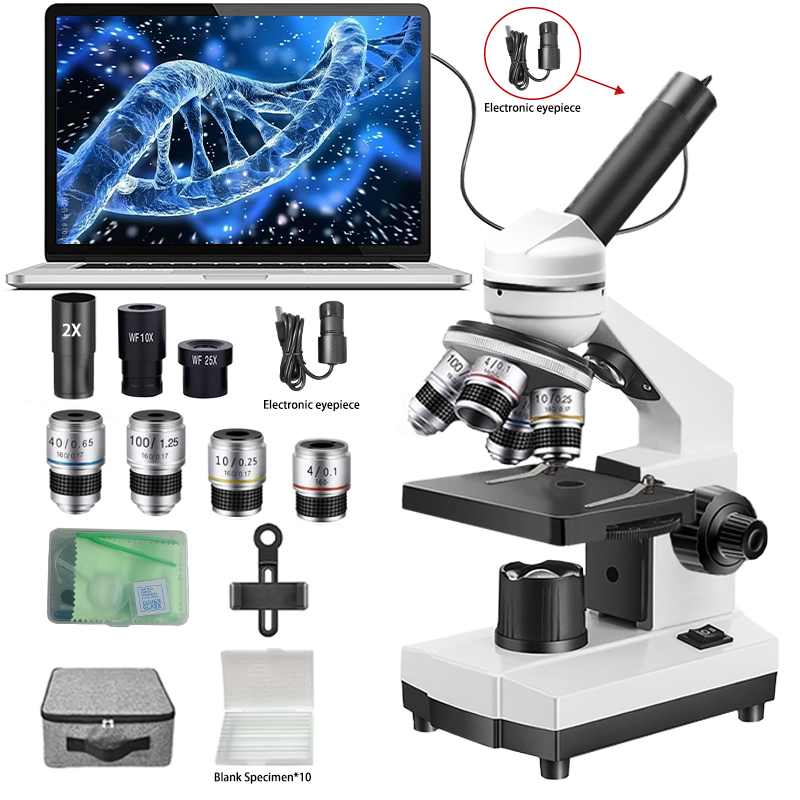 40X-5000X Compound Monocular M – обзор и цена Microscope Compound 40X