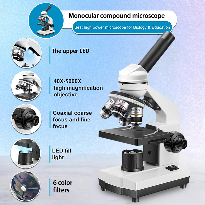 40X-5000X Compound Monocular M – обзор и цена Microscope Compound 40X