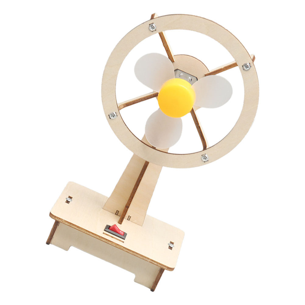 1Set Wooden Fan DIY Assembly M – обзор и цена Science Experiment