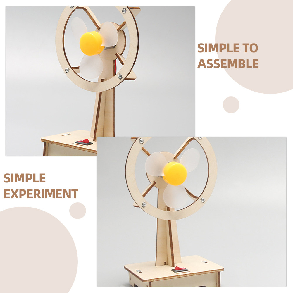 1Set Wooden Fan DIY Assembly M – обзор и цена Science Experiment