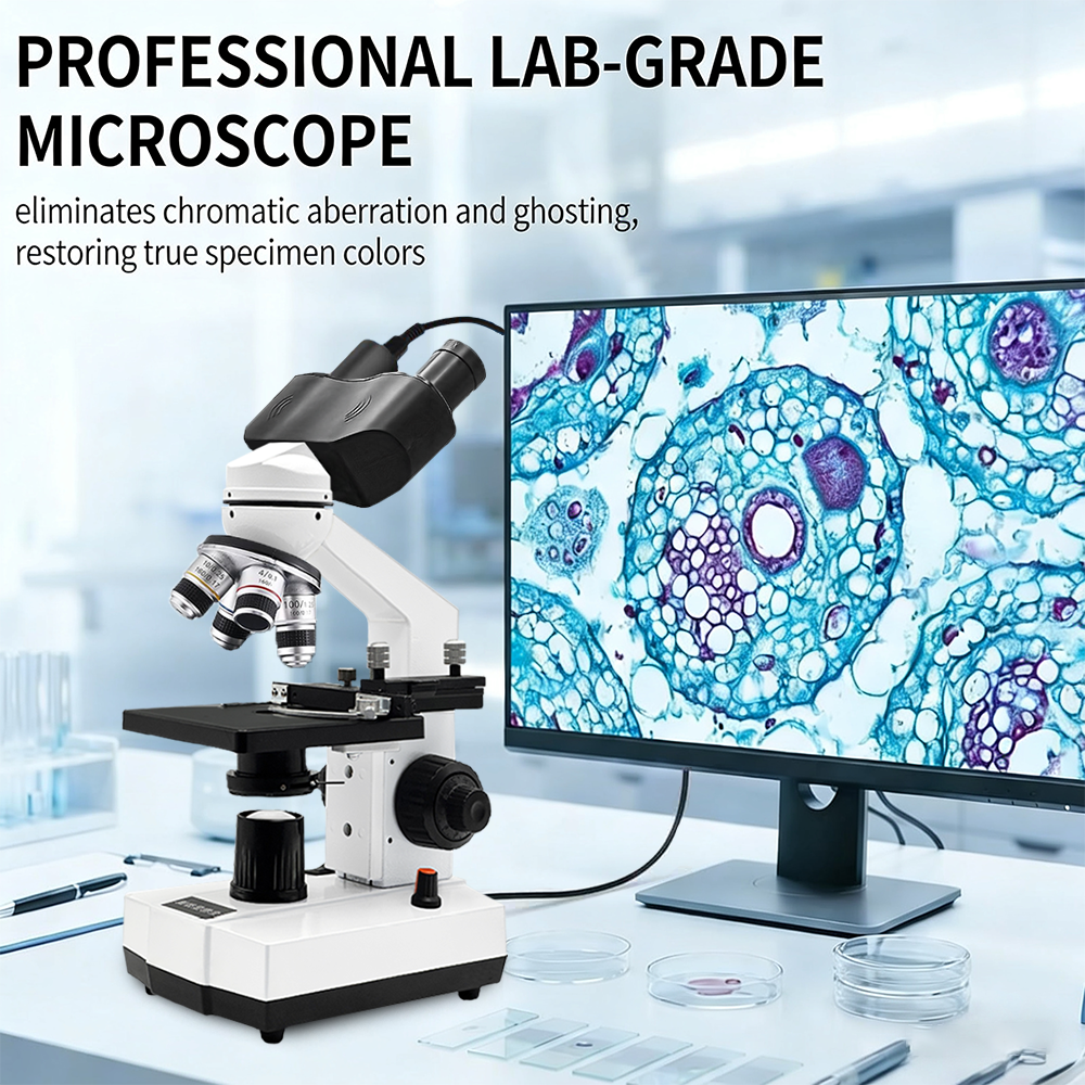 Compound Microscope,40X-2500X, – обзор и цена Microscope Compound 40X