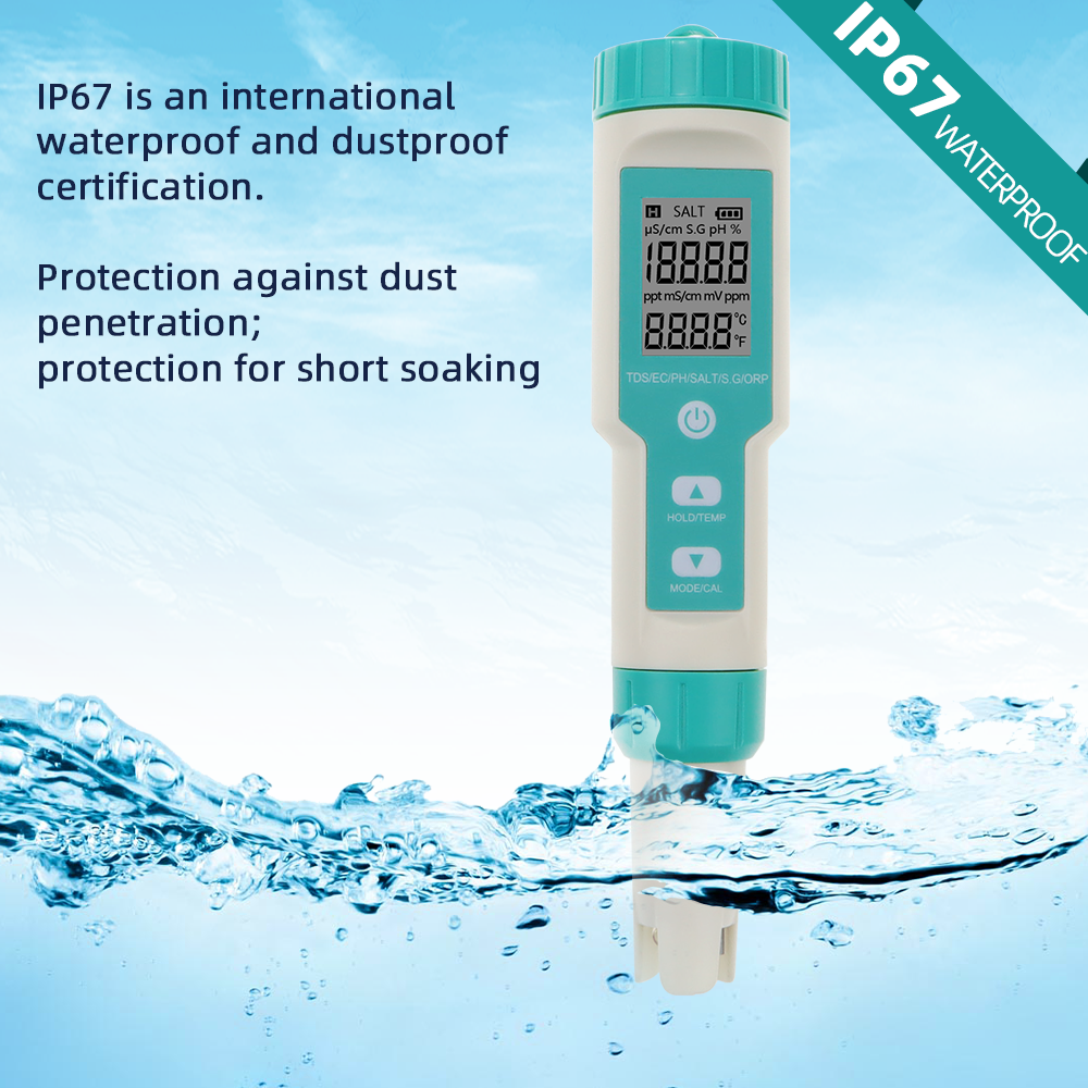 New 7 in 1 Digital Salinity Te – обзор и цена Water Testing Kit
