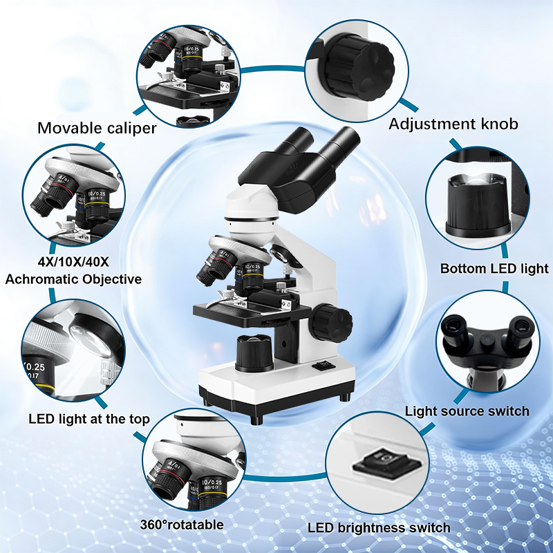 Biological Optical Compound Fo – обзор и цена Microscope Compound 40X