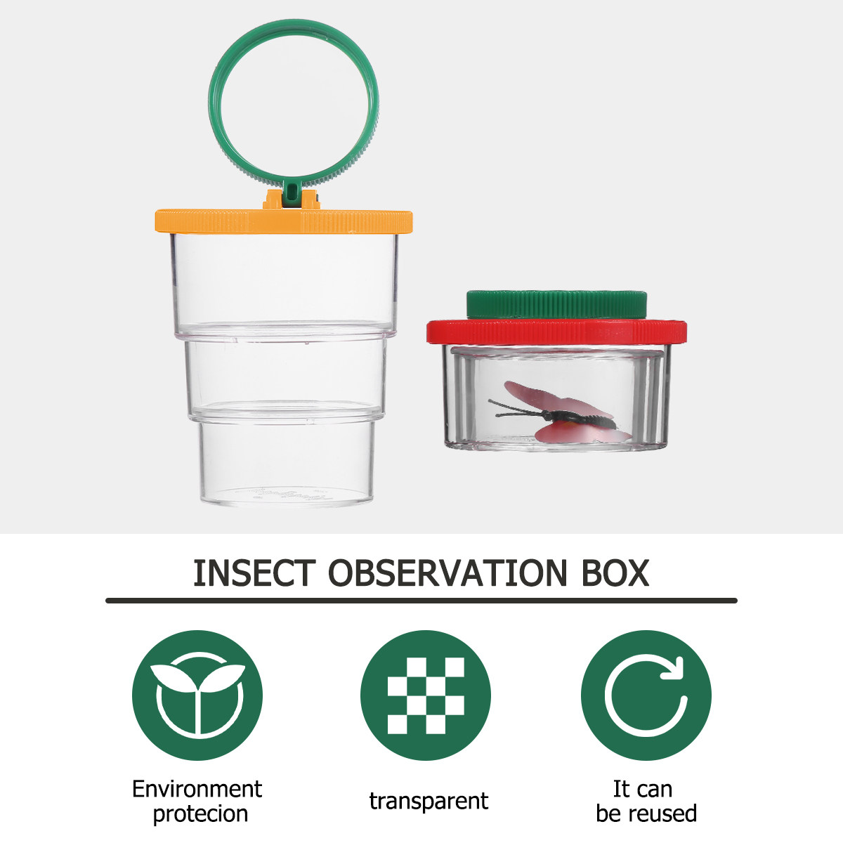 2Pcs Observation Box Bug Viewe – обзор и цена Science Toys