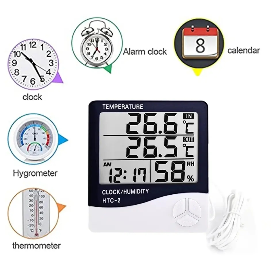 Indoor LCD Digital Thermometer – обзор и цена Weather Station Indoor