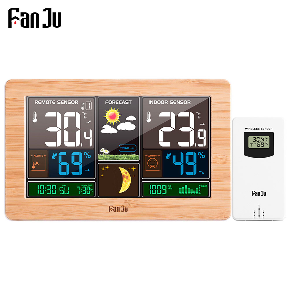 FanJu FJ3378 Digital Alarm Clo – обзор и цена Weather Station Indoor
