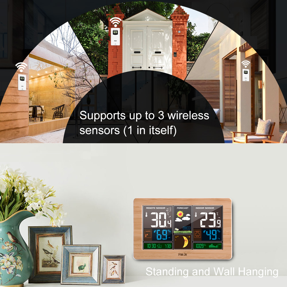 FanJu FJ3378 Digital Alarm Clo – обзор и цена Weather Station Indoor