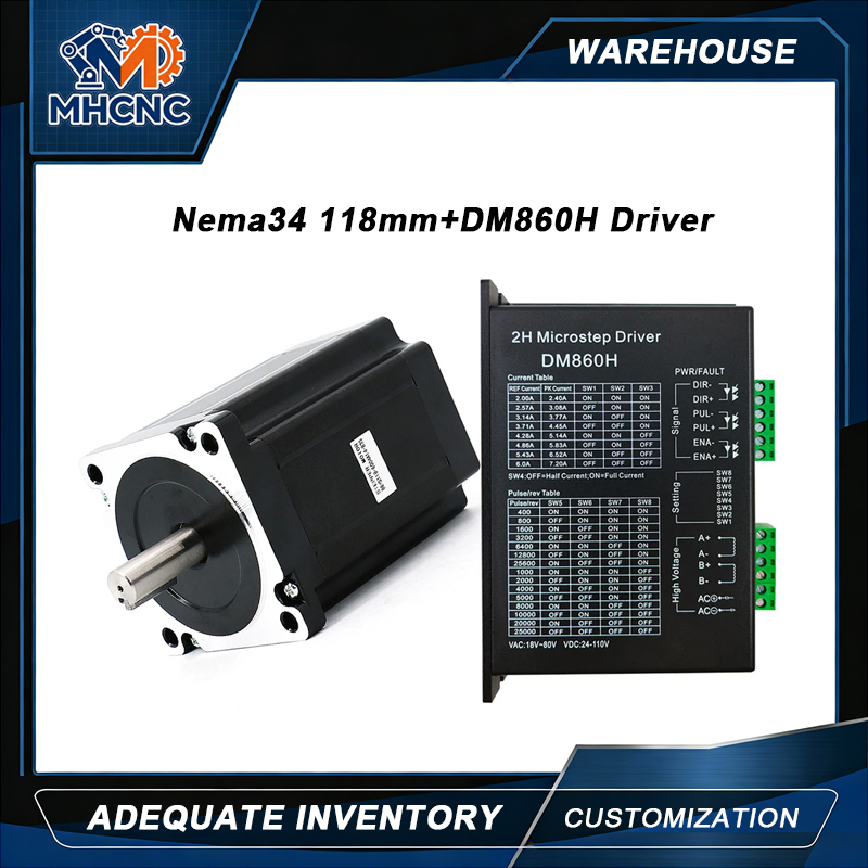 MHCNC Nema34 118mm 8.5Nm Open  – обзор и цена Robot Arm Motor